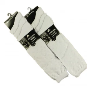 Children’s 3 Pairs Of Ladies Girls Knee High Socks, Long School Socks With Heart in white