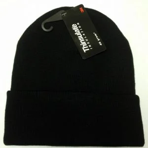 Black knitted Thinsulate Rock Jock thermal beanie