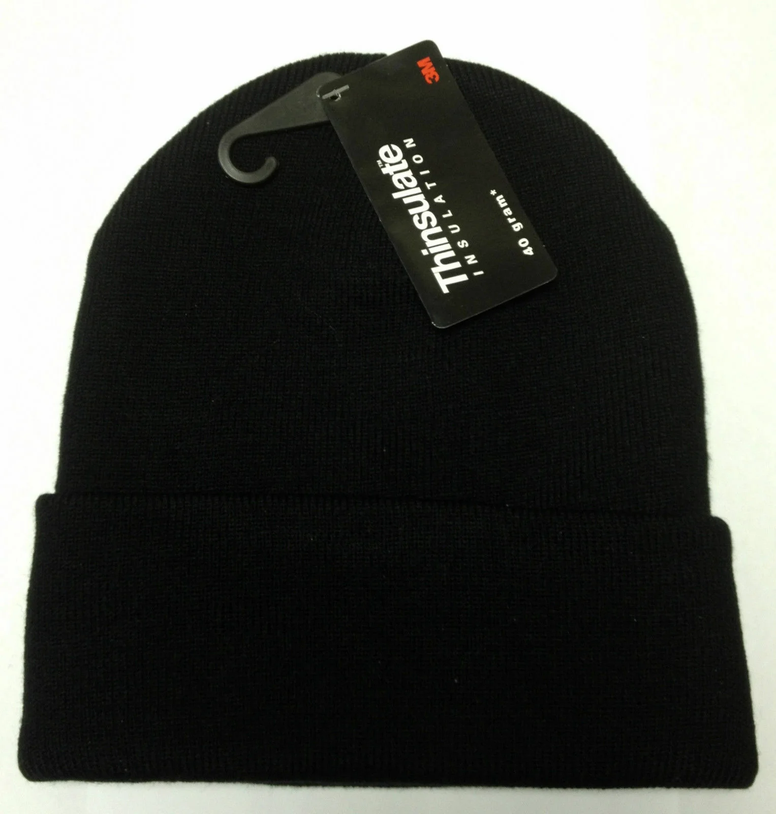 Black knitted Thinsulate Rock Jock thermal beanie