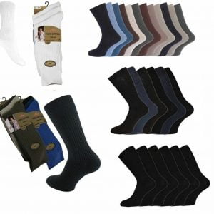 Men’s Luxury Ribbed Socks – 100% Cotton