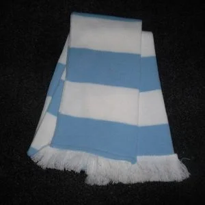 Unisex Blue White Striped Scarf Fancy Dress UK Made