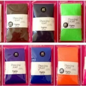 LADIES GIRLS NEON BRIGHT HALLOWEEN FANCY DRESS PARTY DANCING GIRL TIGHTS in a range of colours