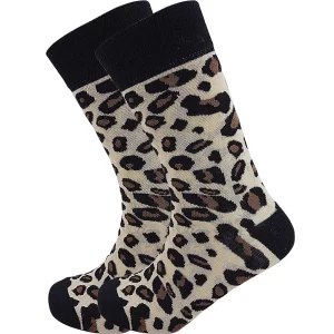 mens leopard print socks
