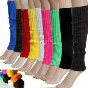 GIRLS RIBBED LEG WARMERS in a range of colours