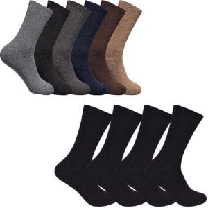 Men’s Diabetic Thermal Socks – Non-Elastic, Warm, Breathable