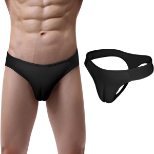 Transgender Gaff Panties Cotton Tucking Thong – Crossdresser Hiding Gaff Underwear with Elastic Waist G-String