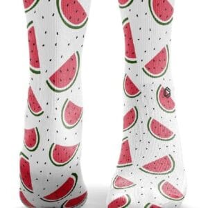 Women's Watermelon Slice Socks | Anti-Blister Sports & Running Socks (UK 4–7)